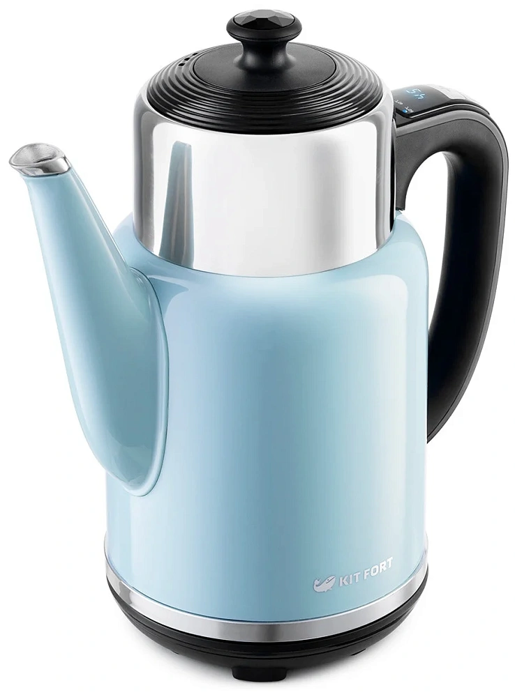 картинка Чайник электрический Kitfort KT-668-5 голубой 