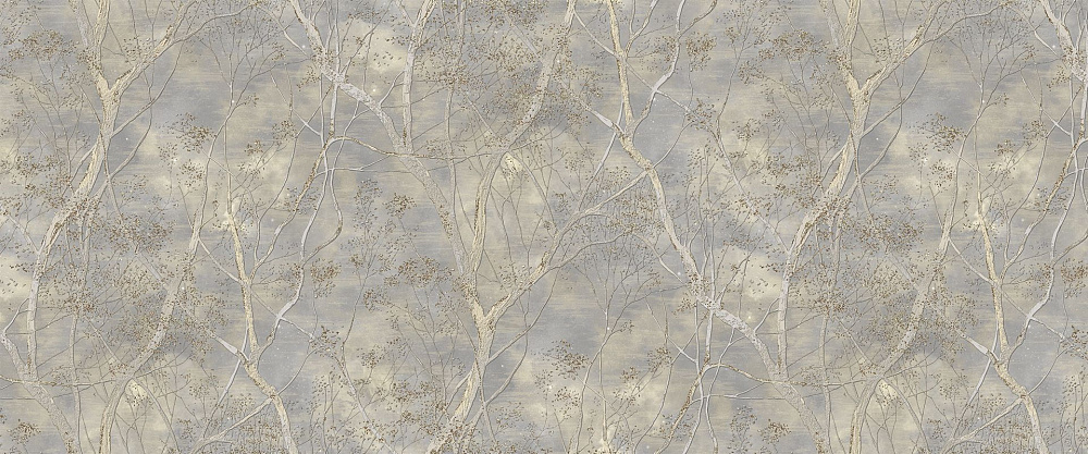 картинка Обои Victoria Stenova Yakutia мотив серо-коричневый с зеленым 281818 