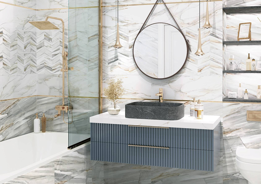 картинка Плитка керамическая Delta Marmo WT15DLA25R 246*74см (1.274м2/7шт) 