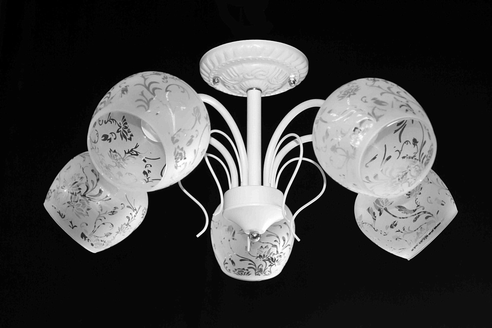 Люстра 400C/5 WT+WT, Ограниченно годен от гипермаркета ТАТАЕВ