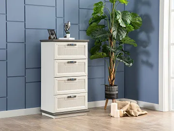 картинка Комод Marmaris Cream Chest of Drawer Weltew  являющийся официальным дистрибьютором в России 