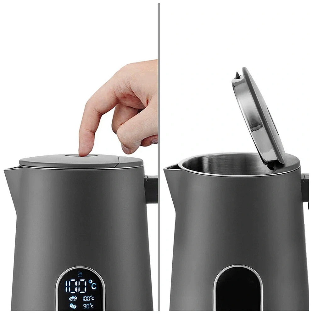 картинка Чайник электрический Kitfort KT-6115-2 серый 