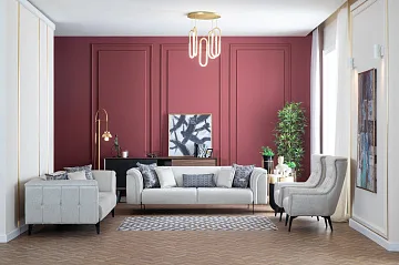 картинка Диван Fethiye Three Seater R00 HM-125 трехместный с раздвижным механизмом Weltew 