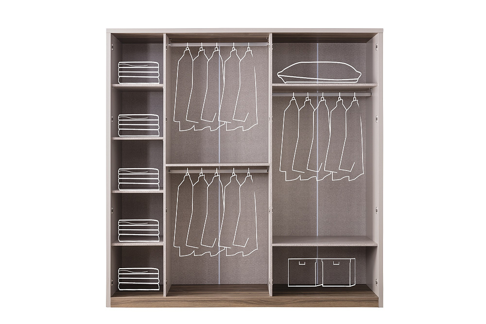 картинка Шкаф Retro Wardrobe 5-ти дверный Weltew 