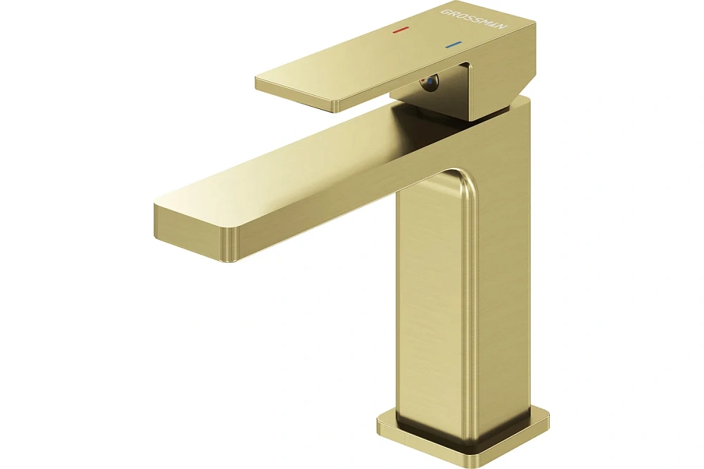 картинка Смеситель для раковины Style золото сатиновый 510.K35.05.320 Grossman 