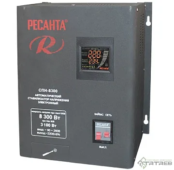 картинка Стабилизатор Ресанта СПН-8300 90-260В 8,3кВт  являющийся официальным дистрибьютором в России 