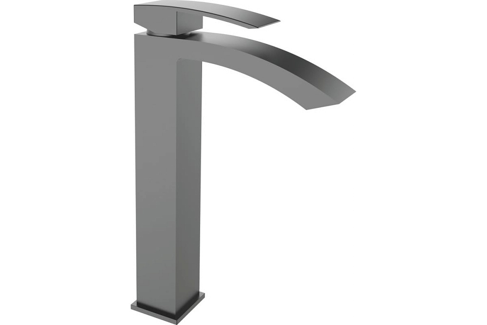 картинка Смеситель для раковины R1511T высокий оружейная сталь Rose 