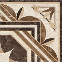 картинка Декор керамический Петрарка Chateau Rosette д/пола бежевый 40*40см 