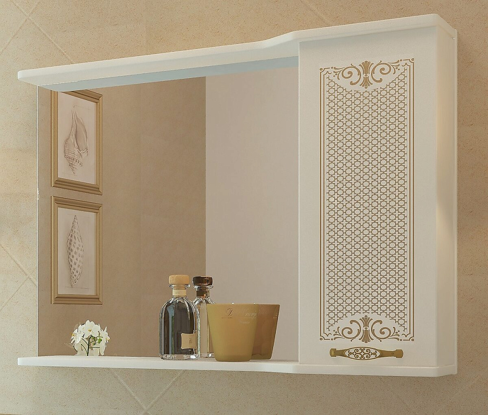 картинка Зеркало Lorenzo 105 Eva Gold 
