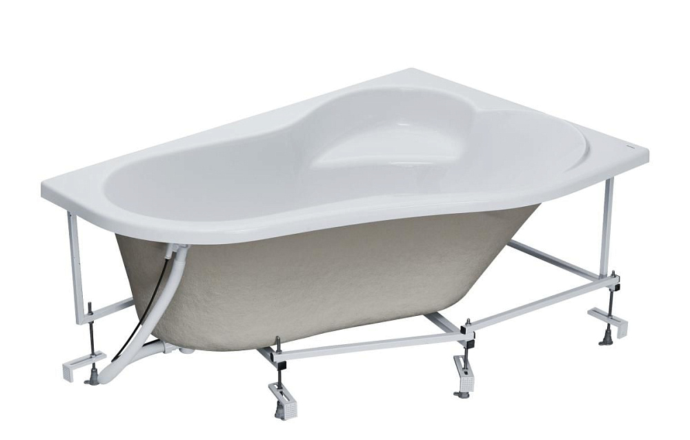 картинка Ванна акриловая Ибица XL 160*100 L без фронтальной панели Santek 