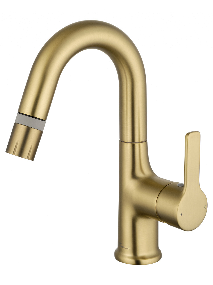 картинка Смеситель для раковины WW-FE01L212-BG брашированное золото Wonzon & Woghand 