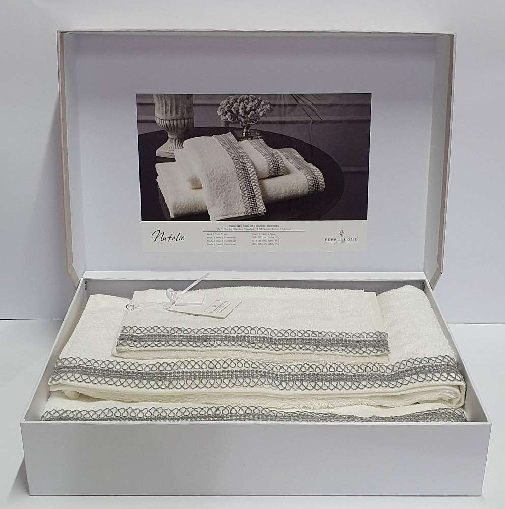 картинка Комплект полотенец Natalie Cream 