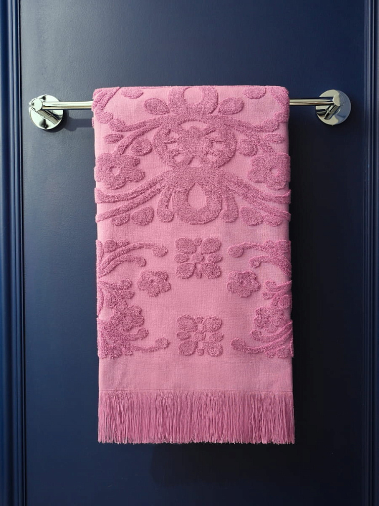 картинка Полотенце Arya с бахромой 70*140 Isabel Soft коралловый 