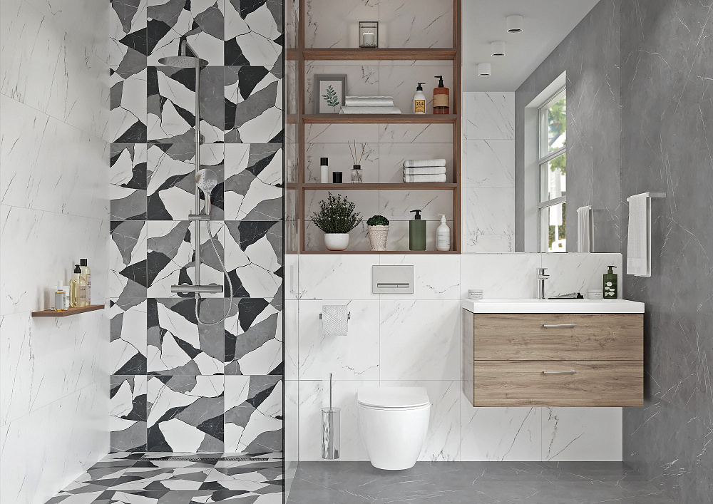 картинка Тумба подвесная Lara 80 орех ум. Como 80 Cersanit 