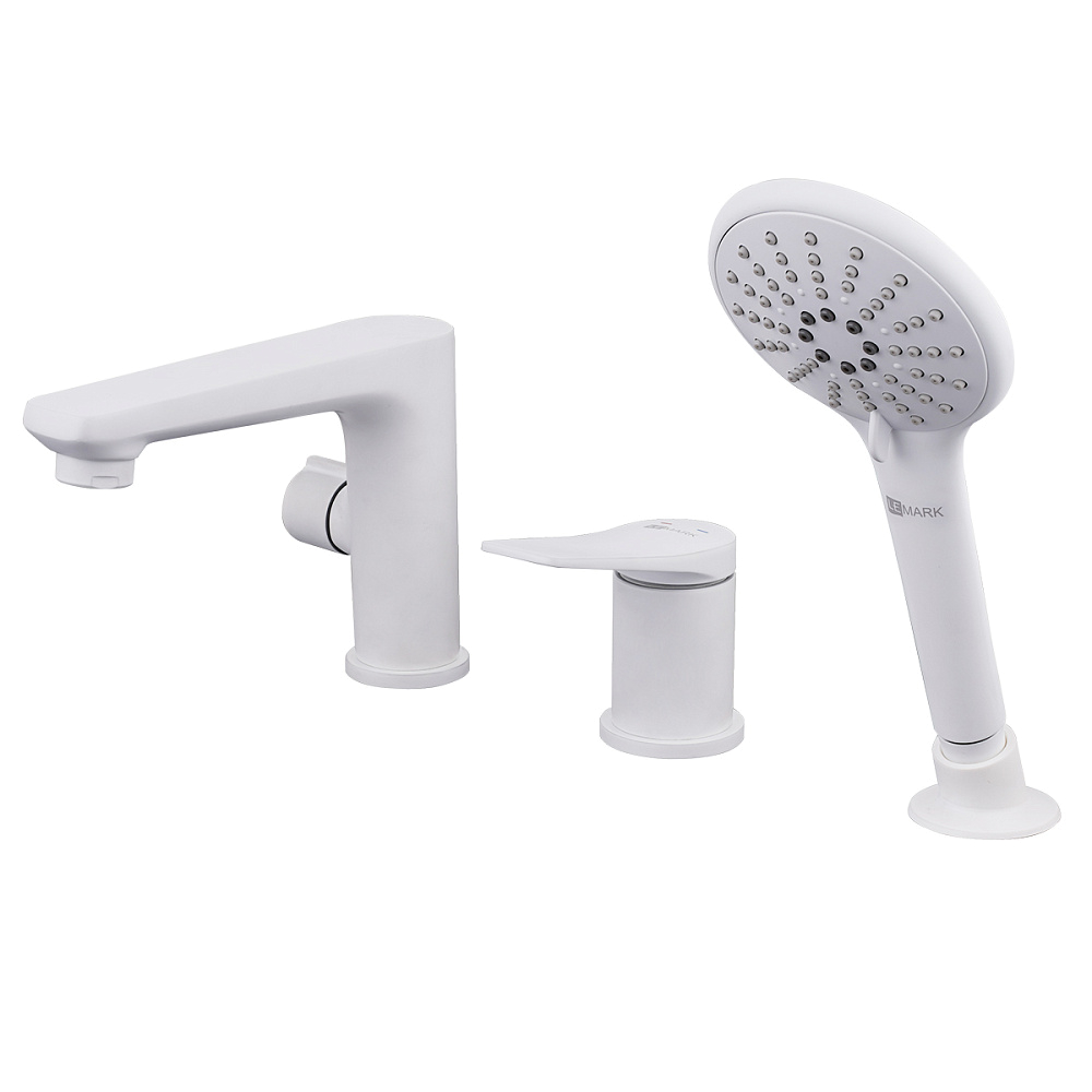 картинка Смеситель на борт ванны Bronx на 3 отверстия LM3745MW Lemark 