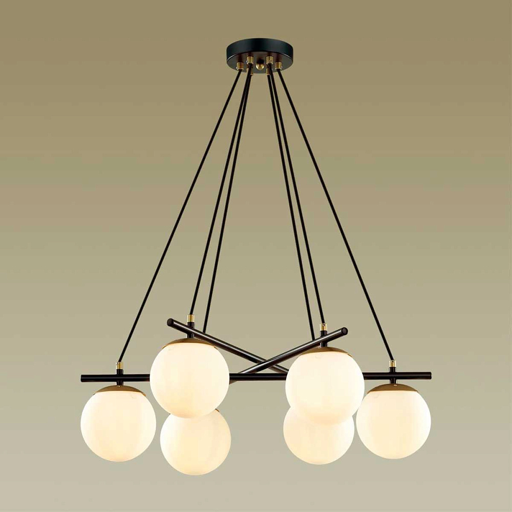 Люстра Lumion Moderni 5212/6 черный/золотой Randi от гипермаркета ТАТАЕВ