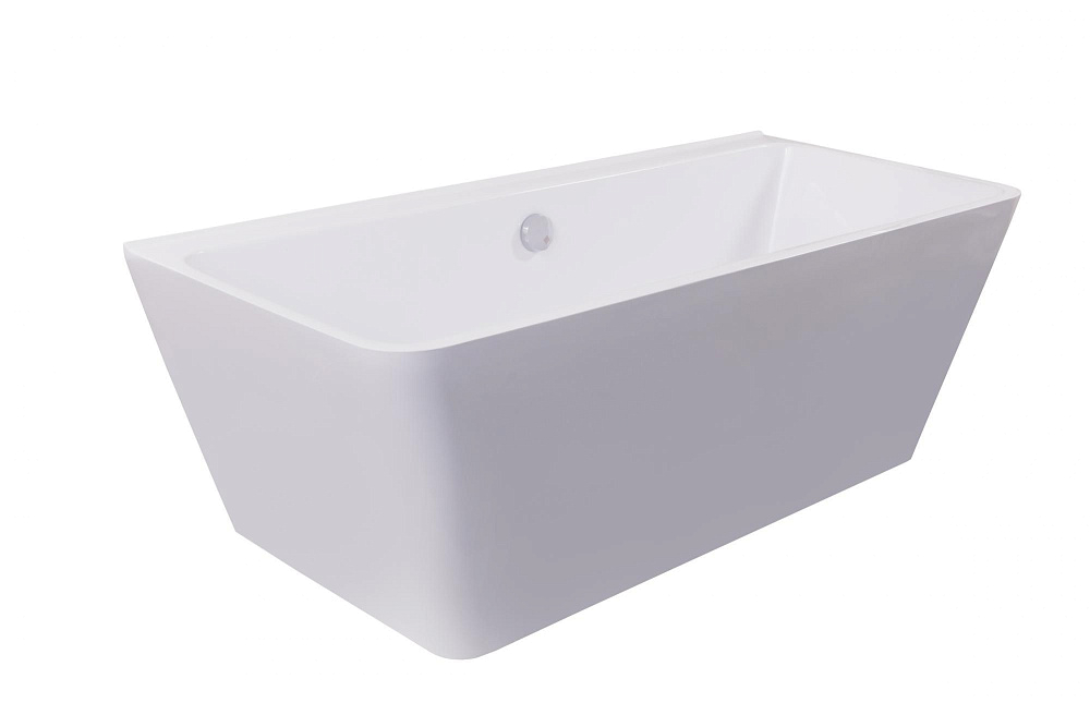 картинка Ванна Dante 169*75*56,5 каменная белая AQUA DE MARCO 