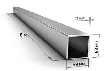картинка Профиль 60*60*2*6м  являющийся официальным дистрибьютором в России 