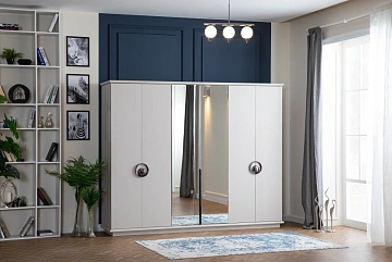 картинка Шкаф Alacati Wordrobe 6-ти дверный Weltew 