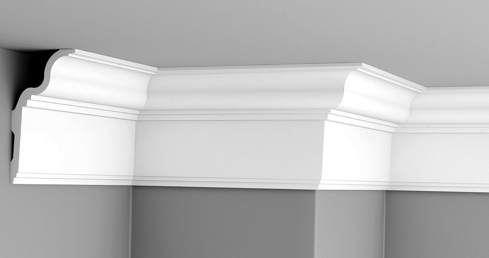 картинка Плинтус потолочный GPL-6 149*82 (12шт) 