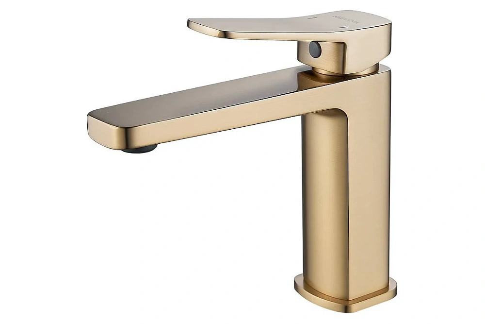 картинка Смеситель для раковины S9901G золотой сатин Shevanik 