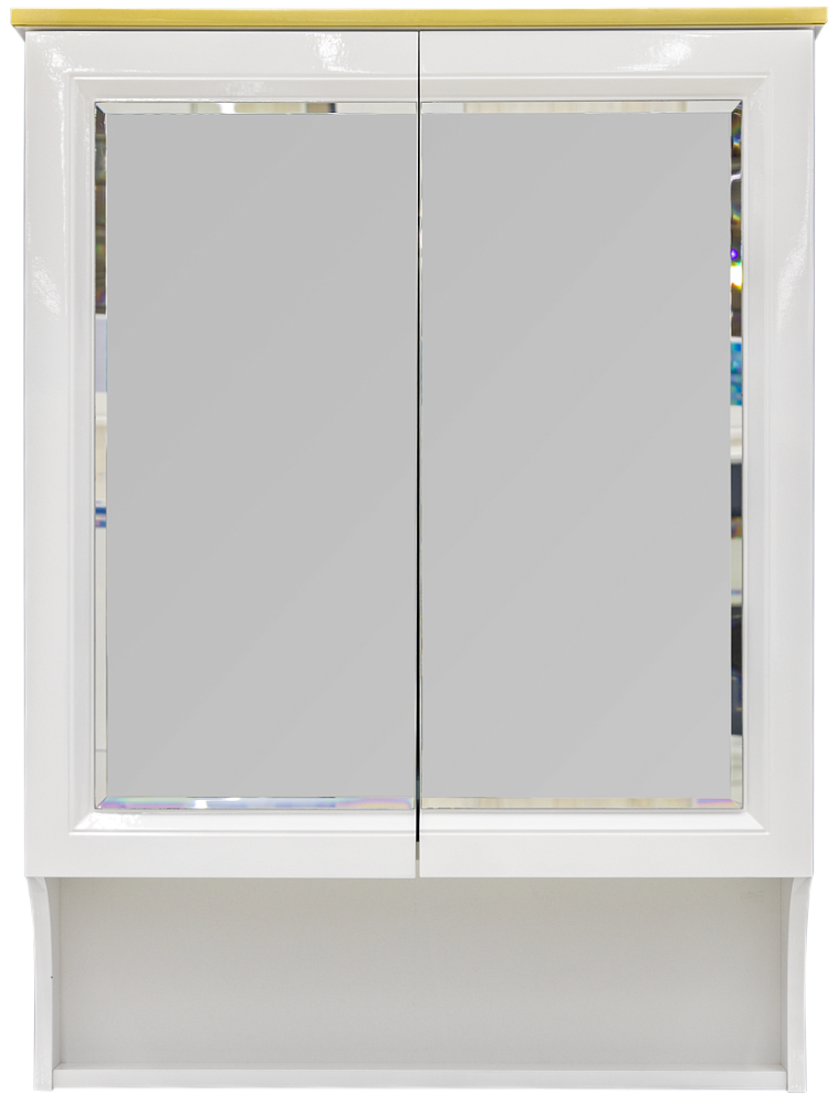 картинка Зеркало Марсан 80 золото белый Leon King 