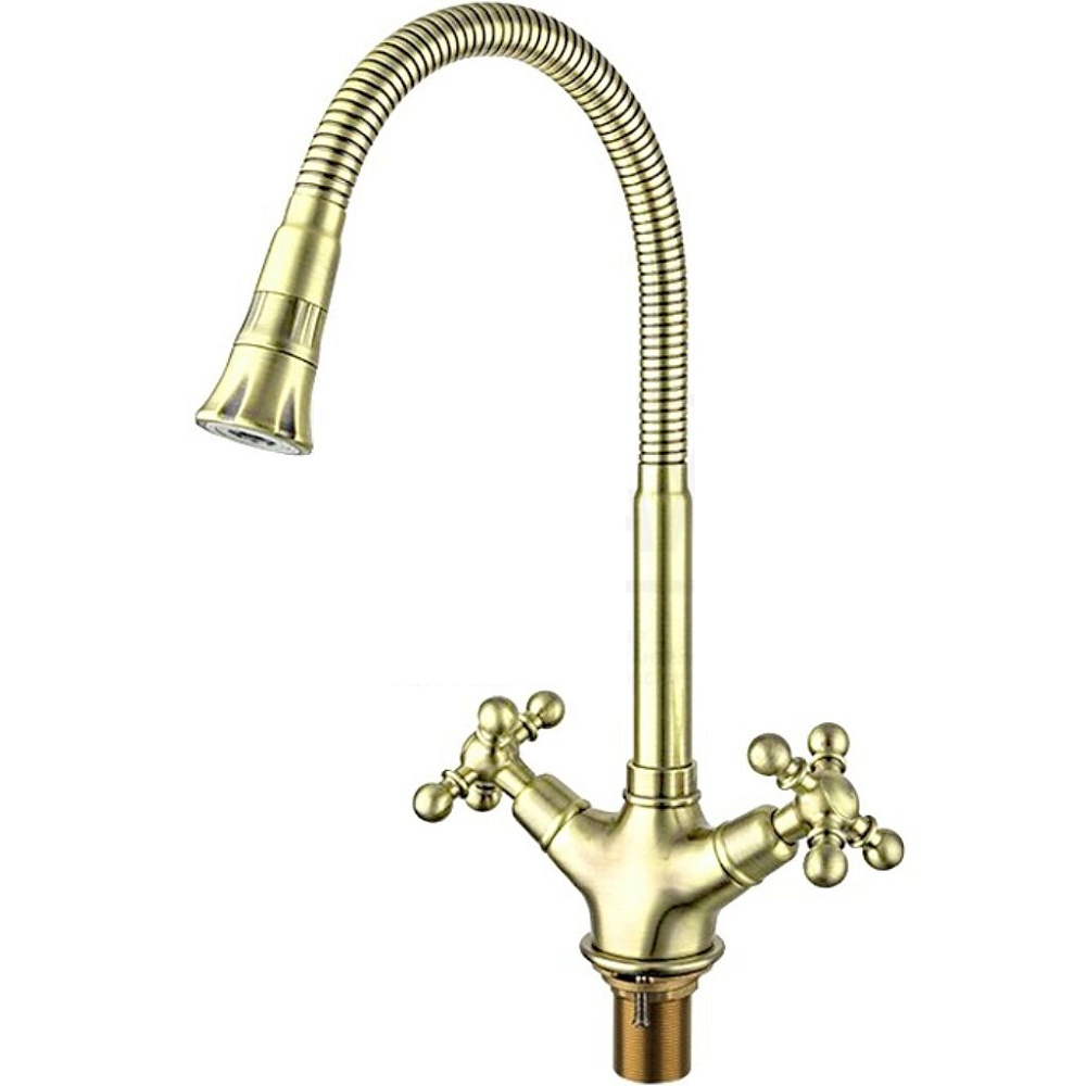 картинка Смеситель для кухни Gappo 4089-6 золото 