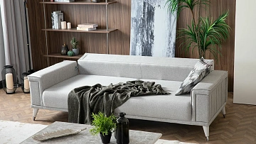 картинка Диван Sofa Alacati Three Seater HM-113 трехместный с раздвижным механизмом Weltew 