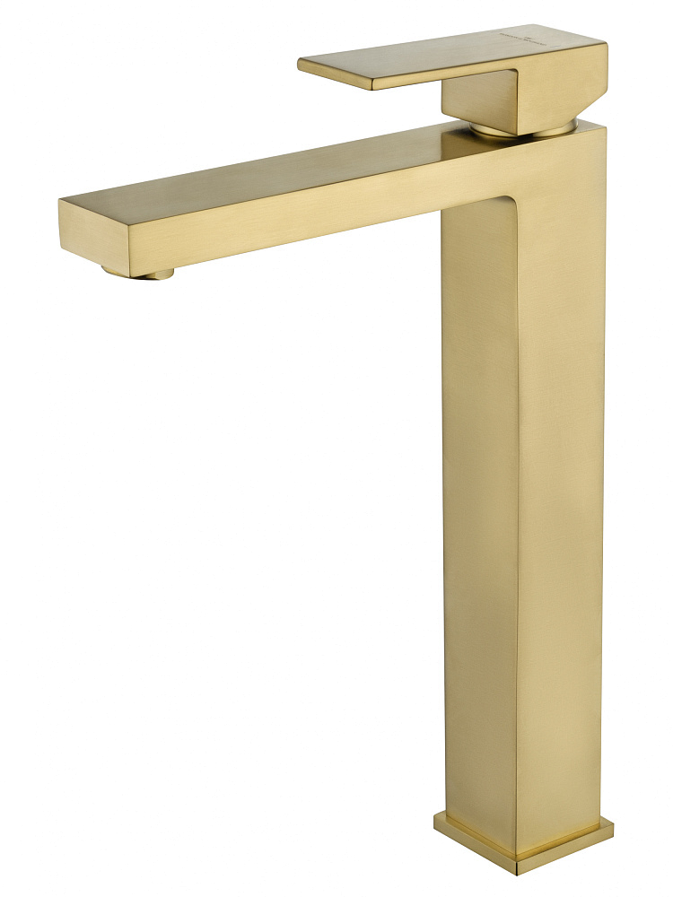 картинка Смеситель для раковины WW-88239016-BG высокий брашированное золото Wonzon & Woghand 