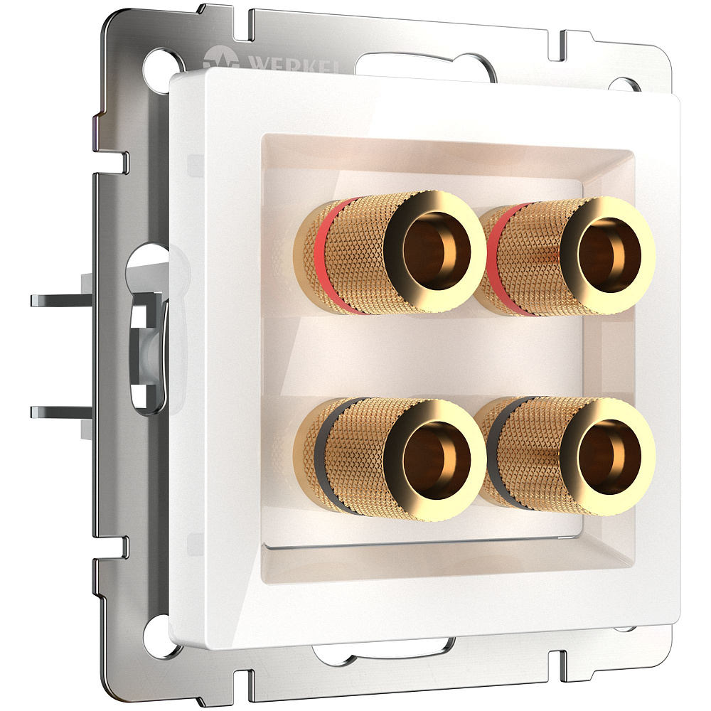 картинка Акустическая розетка белая WL01-Audiox4 