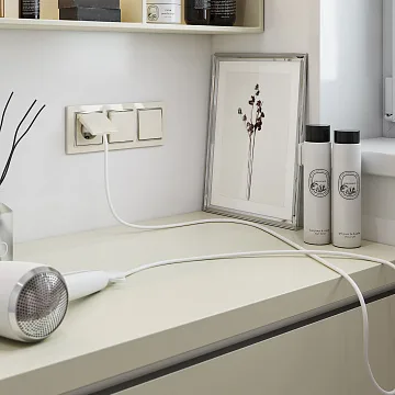 картинка Выключатель одноклавишный слоновая кость WL03-SW-1G-ivory W1110003 051464 028884  являющийся официальным дистрибьютором в России 