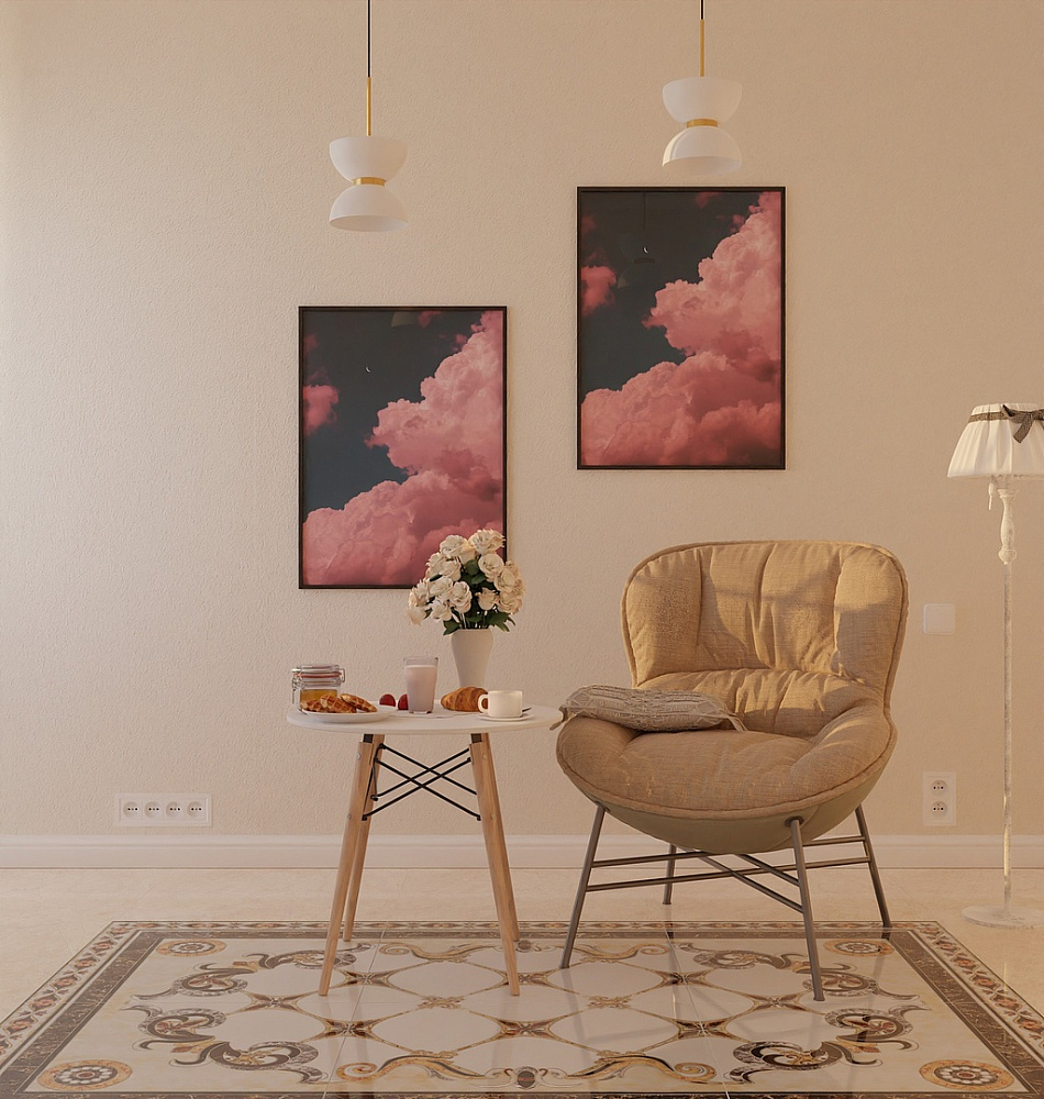 картинка Керамогранит BDJ 80295D-2-A1 д/пола угол 80*80см (1.28м2/2шт) 