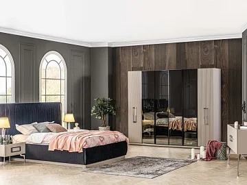 картинка Шкаф Zirkon Wardrobe 6-ти дверный Weltew 