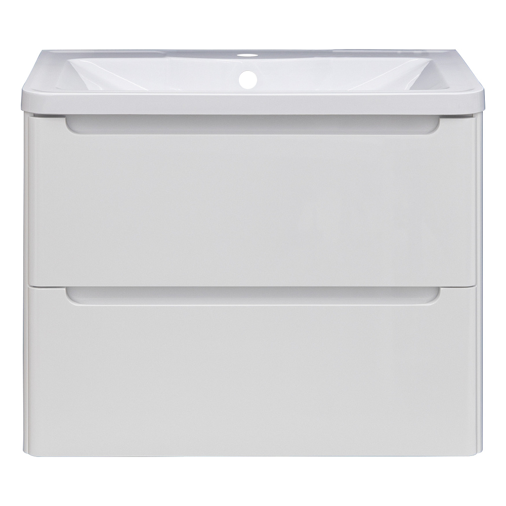 картинка Тумба подвесная Адель 70 с 2-я ящ. белая без ум. Grossman 