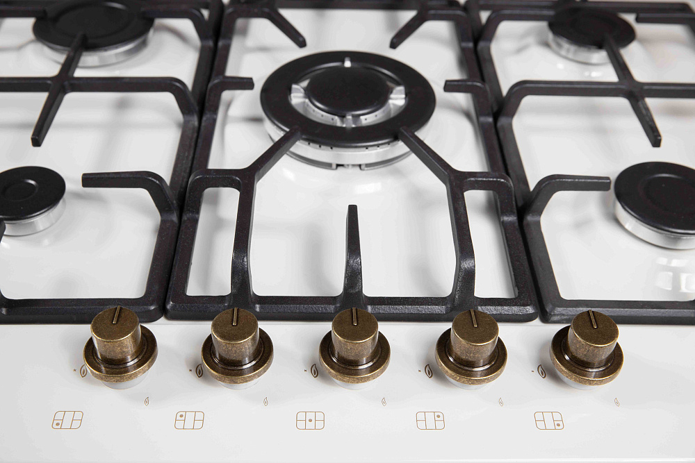 картинка Варочная поверхность газовая Il Monte BH-703E NSD ivory rustico 