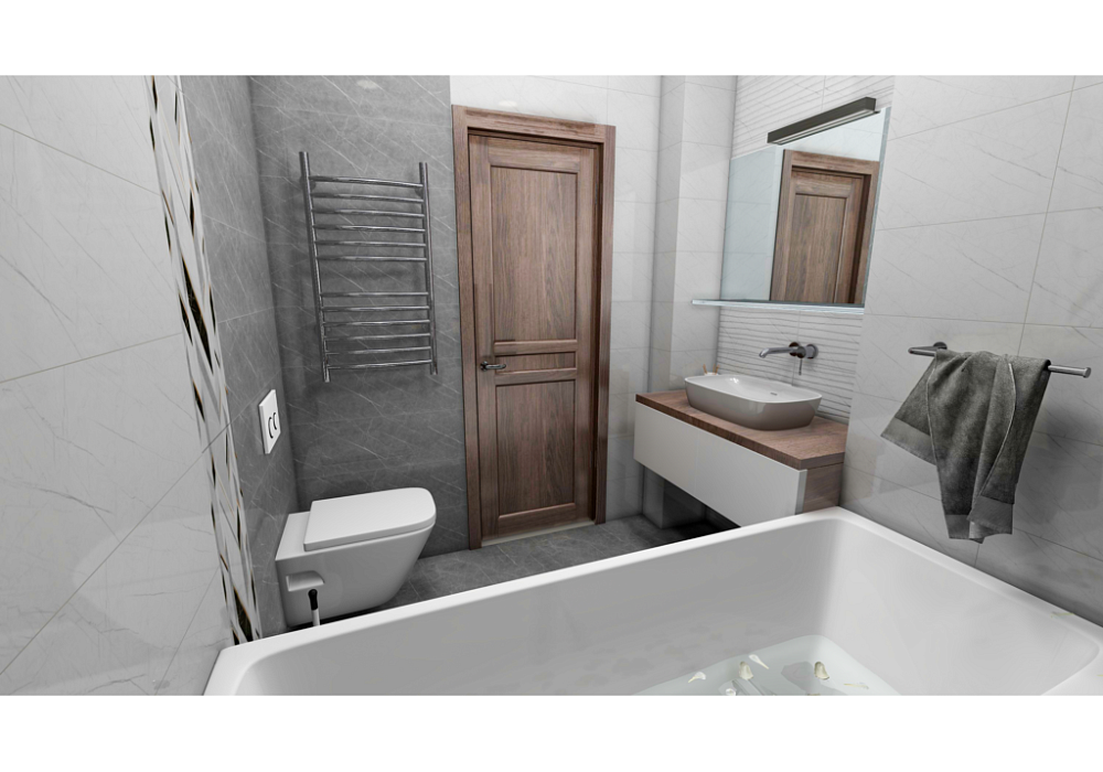 картинка Плитка керамическая Верди 1 д/стен декор белый волна 25*75см (1.5м2/8шт) 