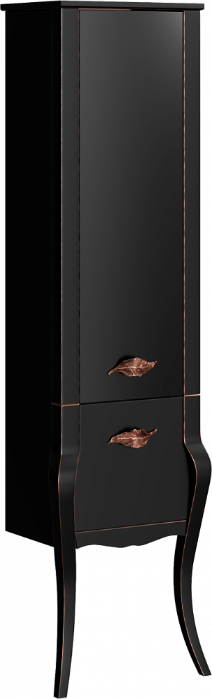 картинка Пенал Borgia напольный черный BOR0548BLK ТМ Clarberg Aqwella 