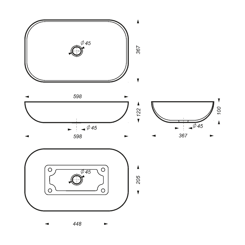 картинка Умывальник мебельный Sanita Инфинити 60 белый Misty 