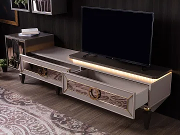 картинка Подставка ТВ Lizbon Wall Unit Bottom Side Weltew  являющийся официальным дистрибьютором в России 