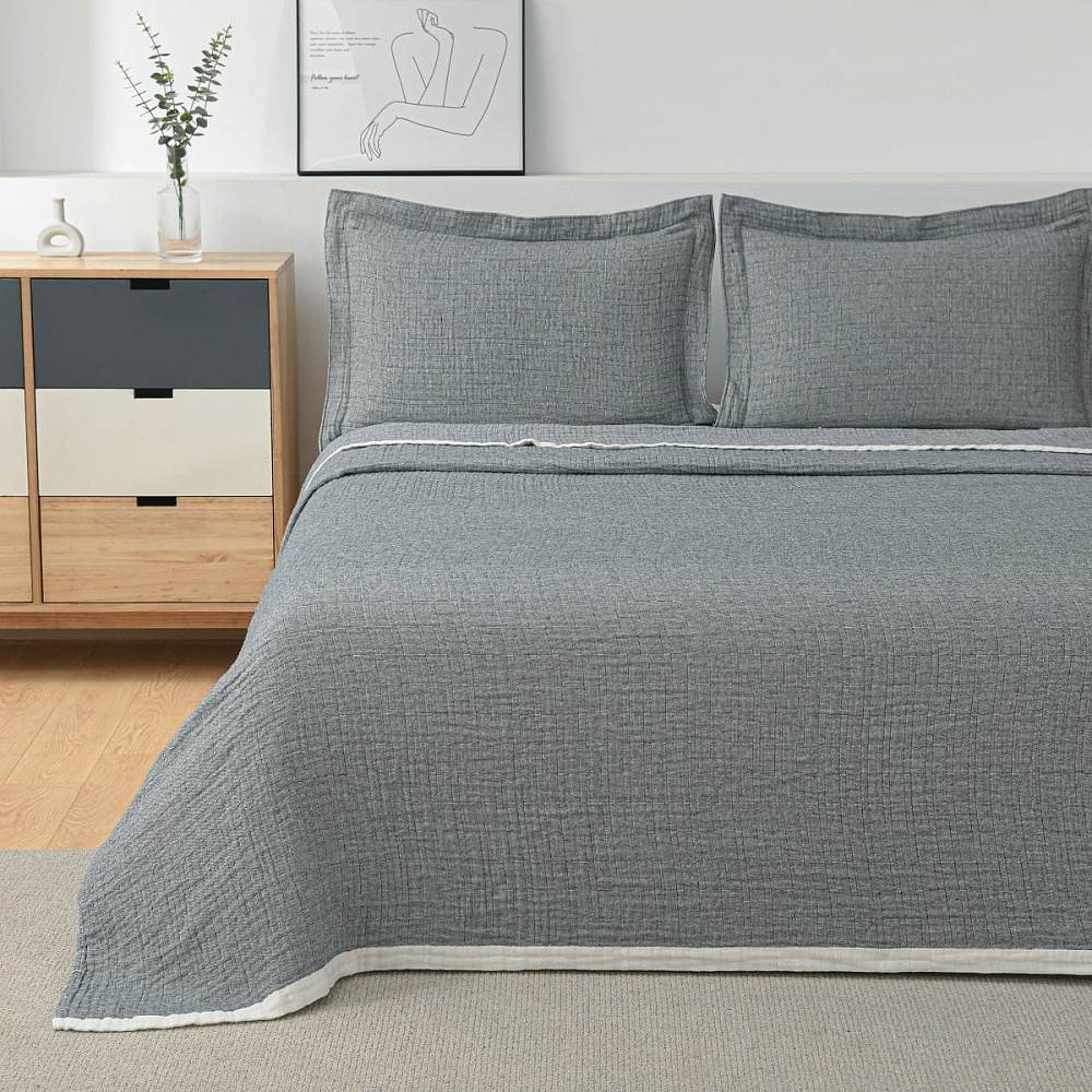 картинка Покрывало Arya жаккард 180*240 Virginia серый 