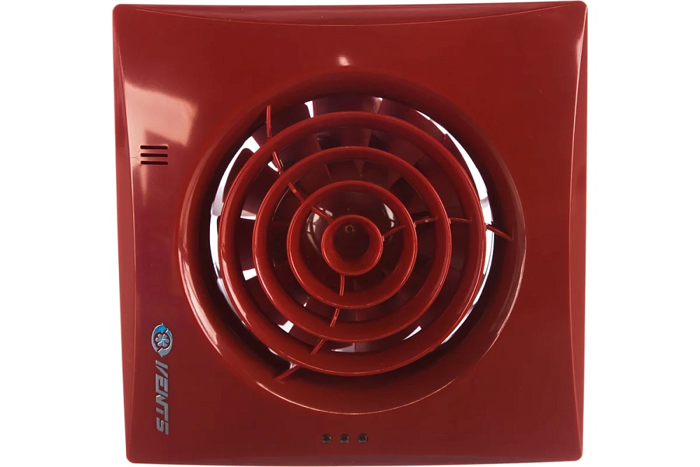 картинка Вентилятор Vents Quiet 100 красный 