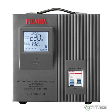 картинка Стабилизатор Ресанта ACH-5000/1Ц-140 вольт  являющийся официальным дистрибьютором в России 
