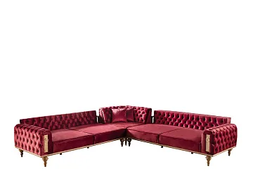 картинка Диван угловой Beyoglu Corner Set HM-27 c раздвижным механизмом Weltew  являющийся официальным дистрибьютором в России 