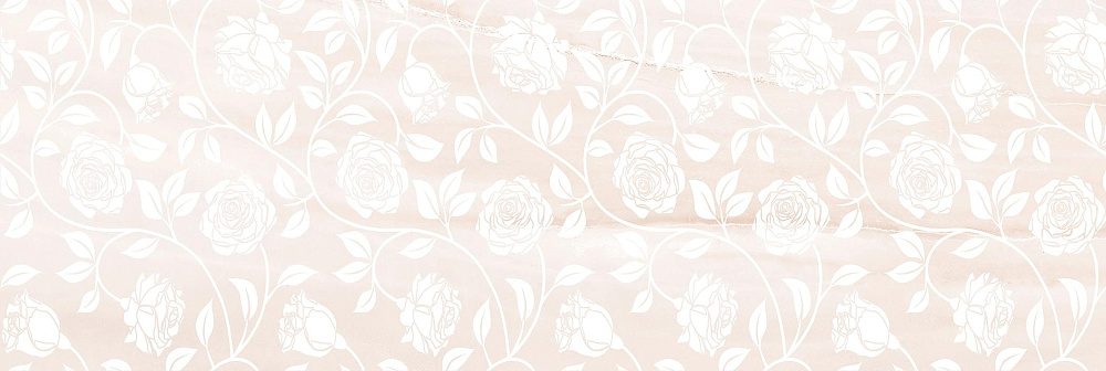 картинка Плитка керамическая Тендер Марбл 1064-0039 д/стен декор цветы бежевый 20*60см (0.84м2/7шт) 