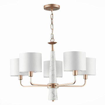 Картинка Люстра ST-Luce SL1163.203.05 подвесная Матовое золото/Белый от гипермаркета ТАТАЕВ