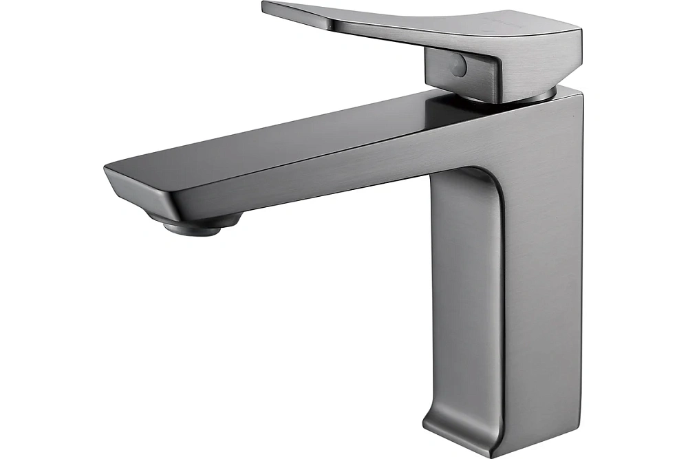 картинка Смеситель для раковины S4401T оружейная сталь Shevanik 