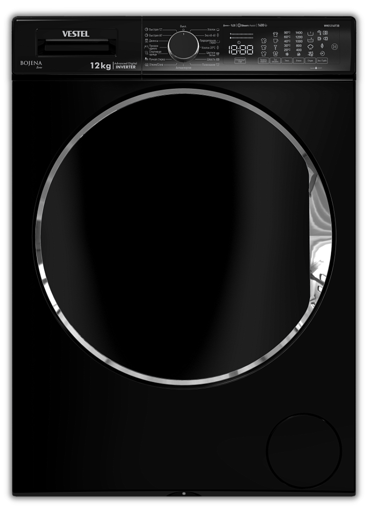 картинка Стиральная машина с паром Vestel Bojena WMS 12140 T3B, Ограниченно годен 