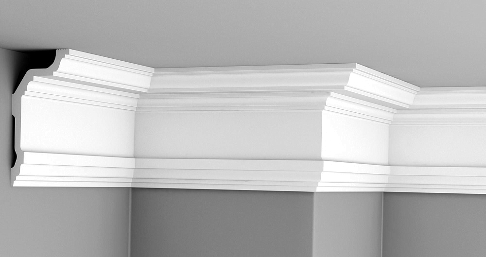 картинка Плинтус потолочный GPL-7 153*75 (12шт) 