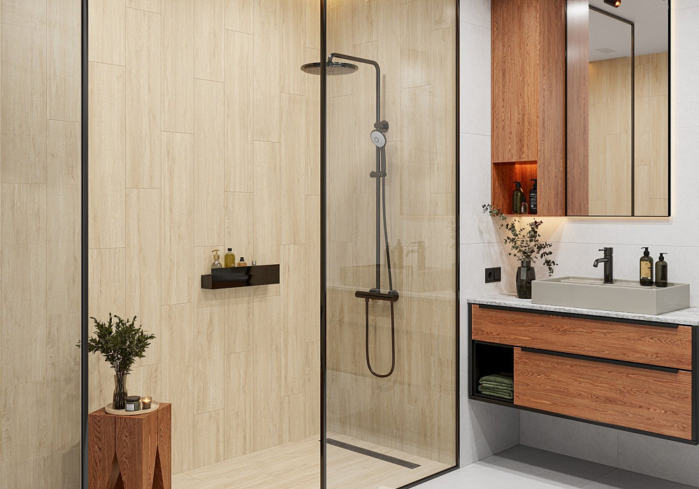 картинка Образец керамогранита с наклейкой Grandwood SSGFA2090GRW04R 20*90 