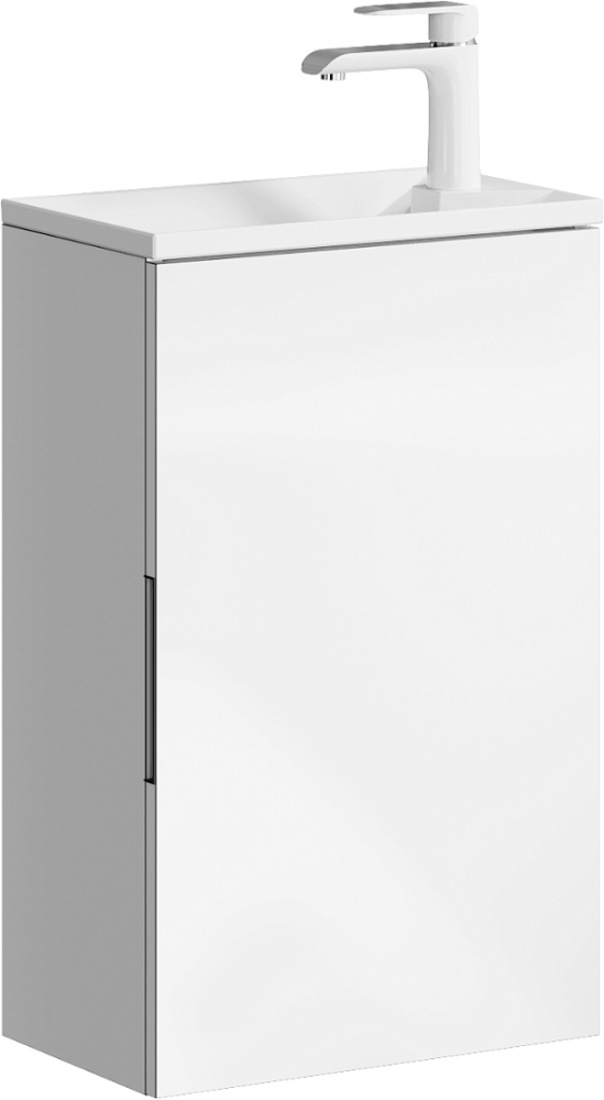 картинка Тумба под раковину Accent 40 подвесная белая Aqwella 